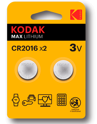 pilas de botón Kodak ULTRA LITHIUM 2016